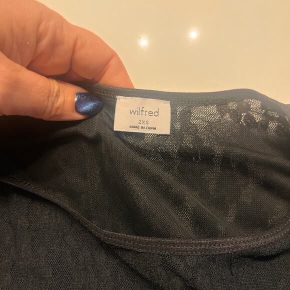 ARITZIA Wilfred Black Lace Trouble Mini Dress Size XXS - Picture 5 of 9